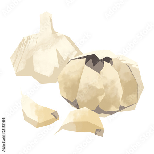 コラージュ風にんにく