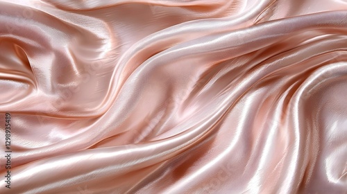 Rose Gold Metallic Luxury Fabric with Soft Light Reflections for Beauty and Fashion Branding