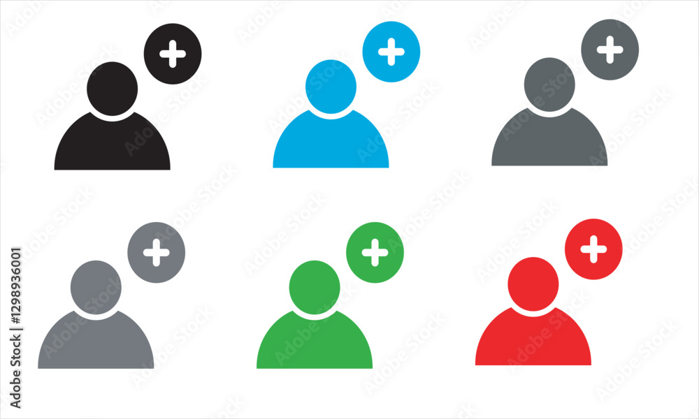 Add contact icon set Add contact icon set