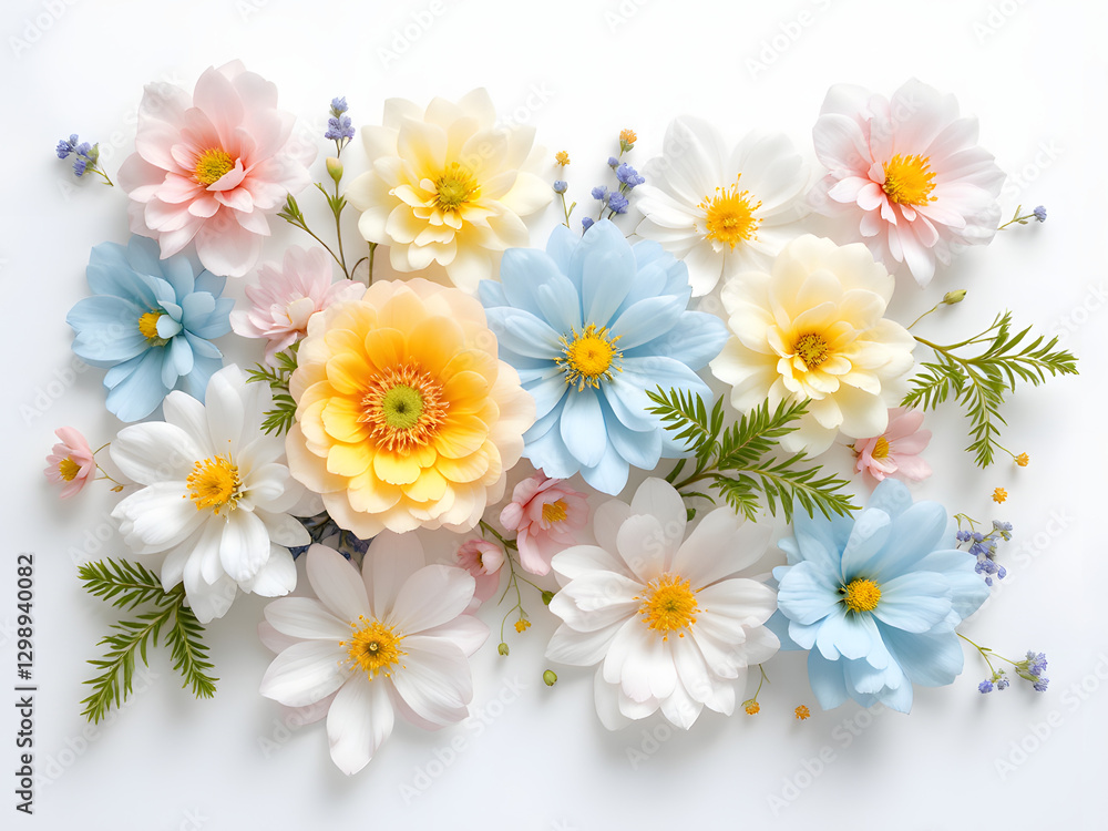 Fototapeta premium A Vibrant and Elegant Floral Arrangement Capturing the Essence of Nature's Beauty and Serenity