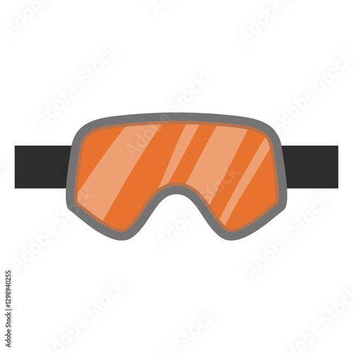 snowboard goggles icon.