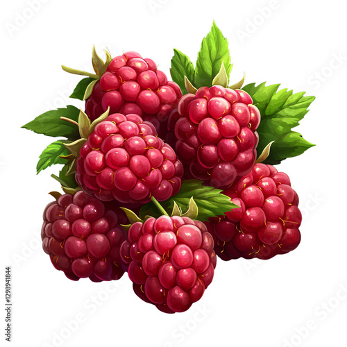 Fresh raspberries gathered from a garden close-up view food photography natural setting vibrant colors