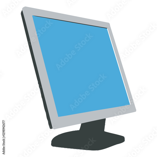 desktop monitor cartoon.