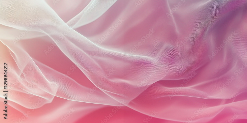 Fototapeta premium Abstract pink background. Imitation of fabric texture, soft folds