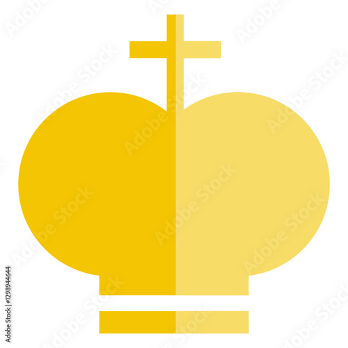 crown cross icon.