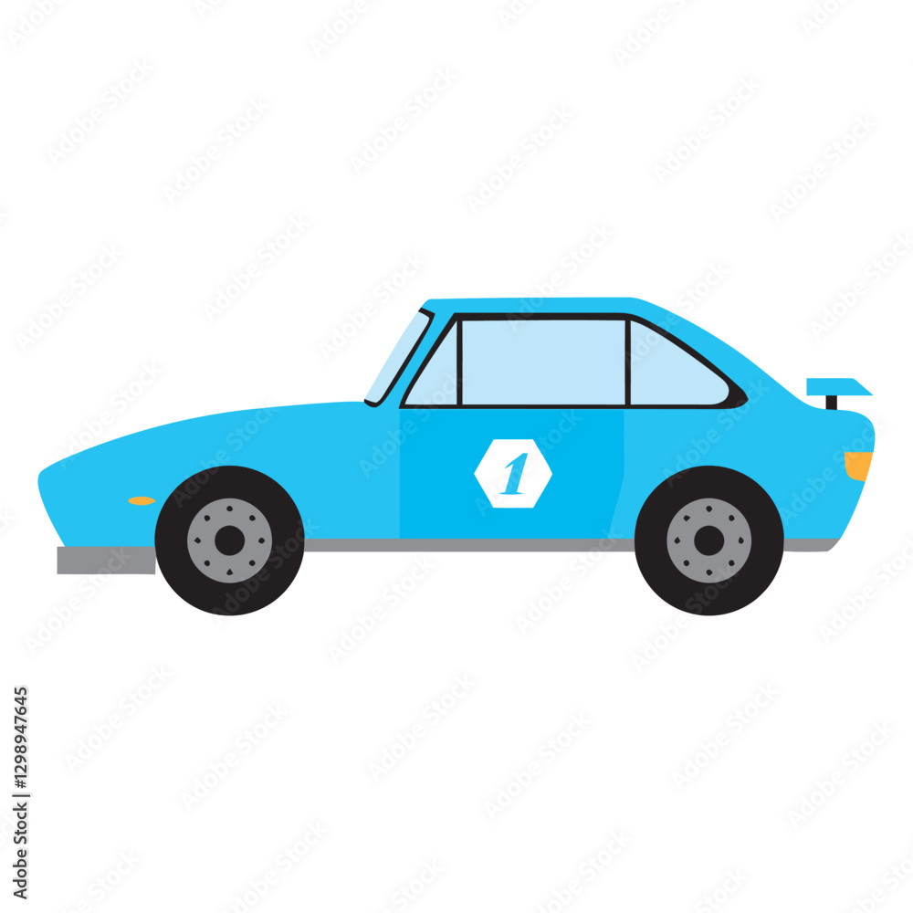 Fototapeta premium vintage race car racing 