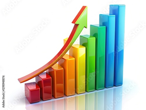 3D Bar Chart Growth Success Data Visualization Free Download 3D Bar Chart Growth Success Data Visualization - GFXLoad