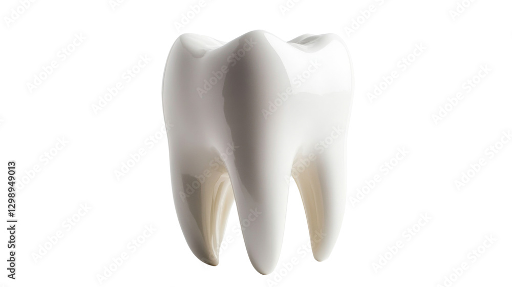 Healthy white tooth shining on transparent background Healthy white tooth shining on transparent background