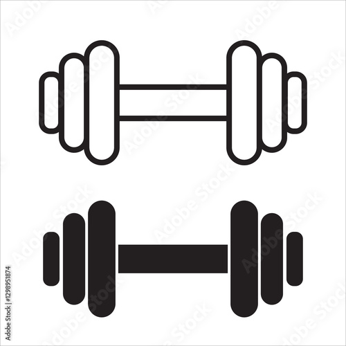 Dumble icon and silhouette