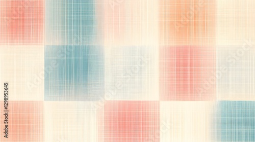 Seamless abstract pattern design with a vintage featuring colorful squares and intricate details for creative projects