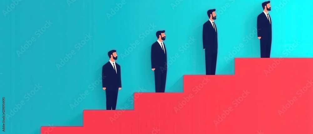 Fototapeta premium Soft Skills Infographics concept. Infographic Timeline of Corporate Growth and Professional Development