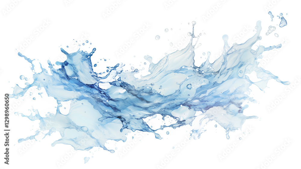 Obraz premium Dynamic water splash art abstract digital artwork bright creative view