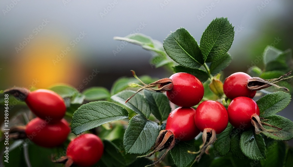 red cherries on a branch