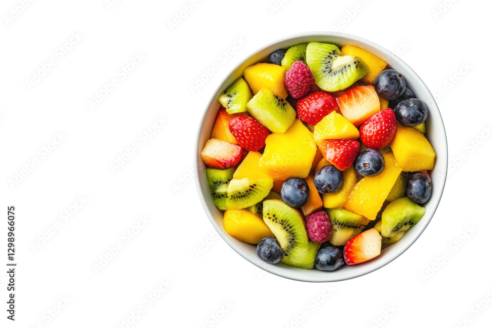 Mixed Fruit Salad in bowl isolated on transparent or white background, png Mixed Fruit Salad in bowl isolated on transparent or white background, png
