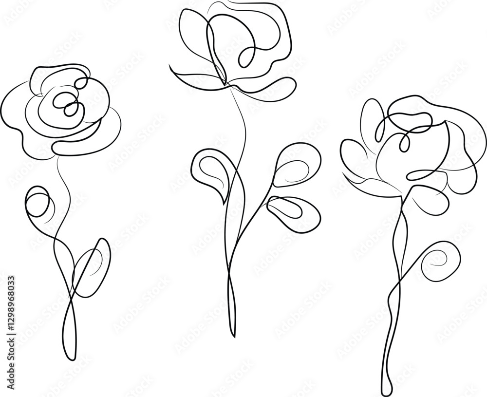 vector illustration of a rose vector illustration of a rose