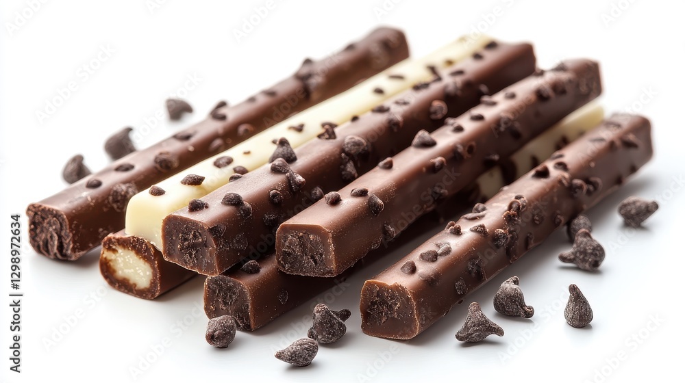 chocolate and vanilla wafer sticks isolated,cartoon chocolate and vanilla wafer sticks isolated,cartoon