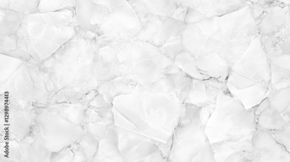 Obraz premium A close-up view of a white marble surface with natural patterns and textures.
