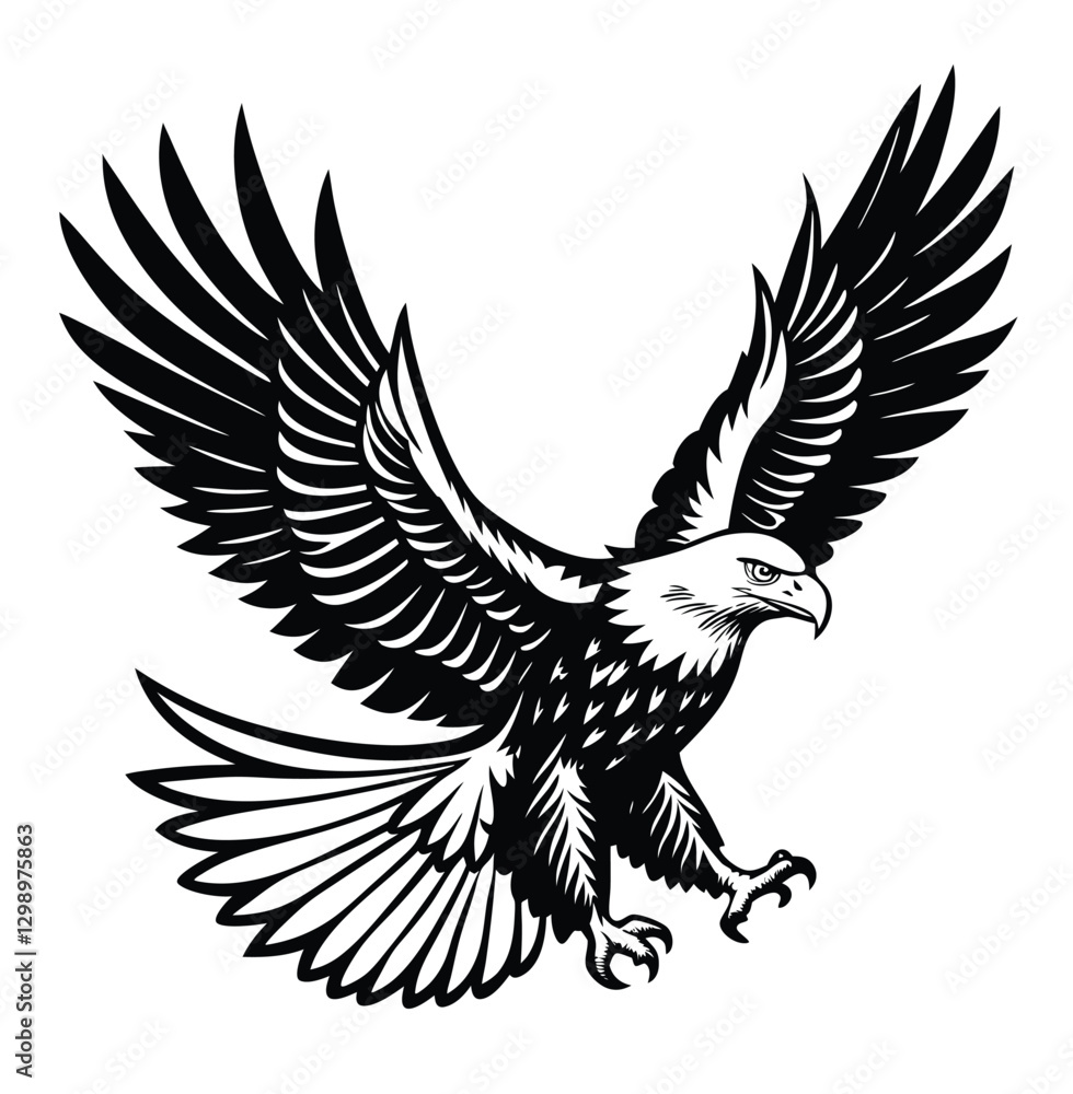 Fototapeta premium Majestic Soaring Eagle