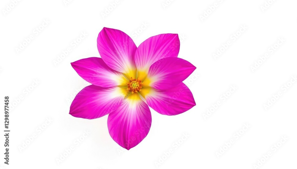 A single, vibrant bloom isolated against a pure white backdrop, macro photography, photography A single, vibrant bloom isolated against a pure white backdrop, macro photography, photography