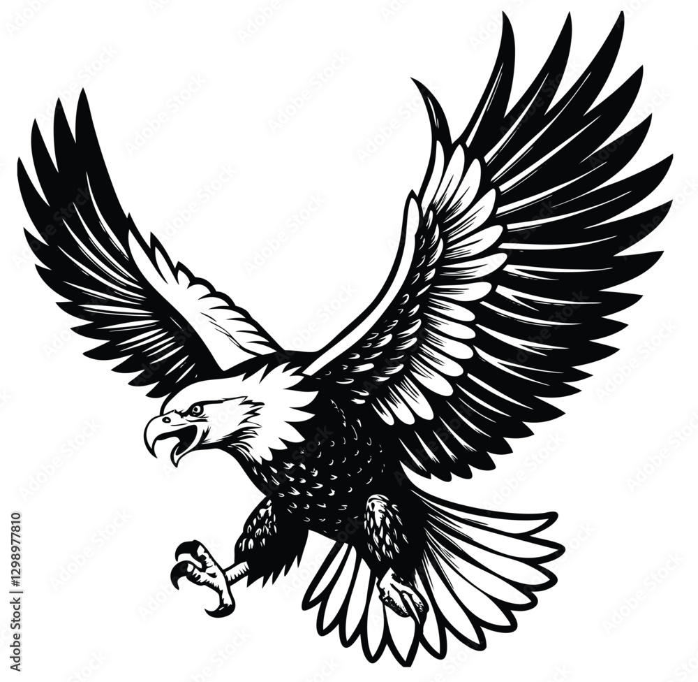 Fototapeta premium Majestic Soaring Eagle