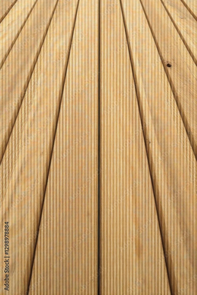 Fototapeta premium Striped, seamlessly repeating light wood planks, beige, grain