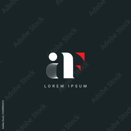 Minimal creative initial based AF logo and FA logo. Letter AF FA creative elegant monogram