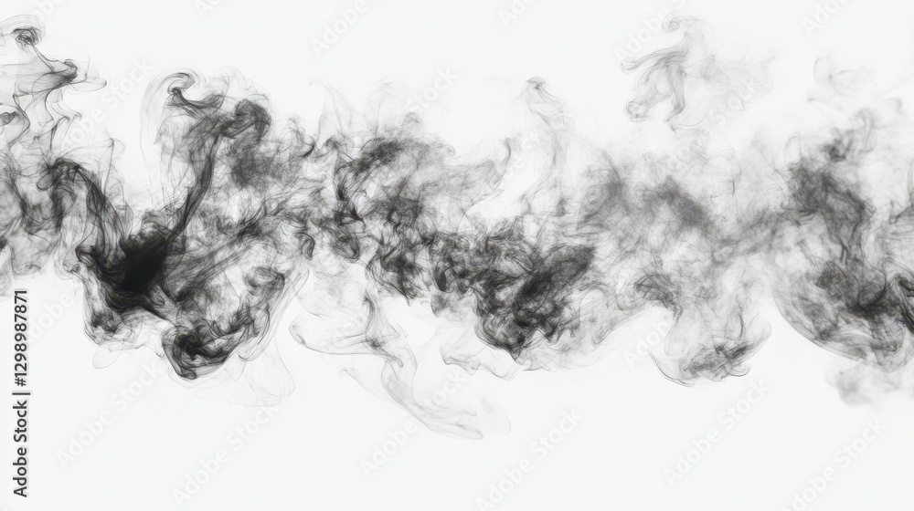 Obraz premium PNG Realistic smoke overlay effect