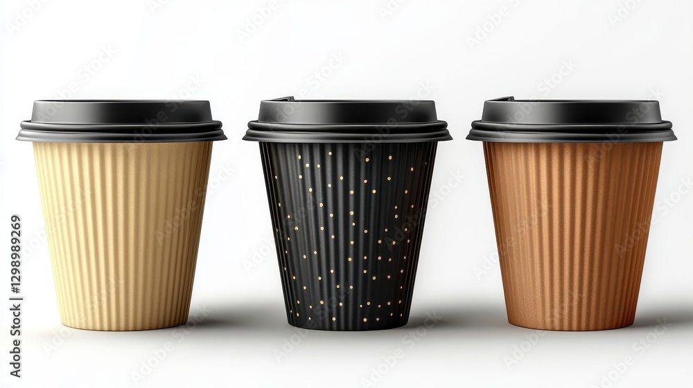 custom made wallpaper toronto digitaldisposable black paper coffee cup isolated,cartoon