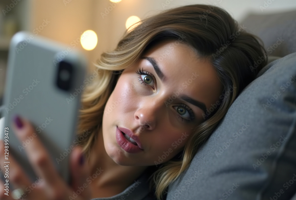 Fototapeta premium Handling mobile phone