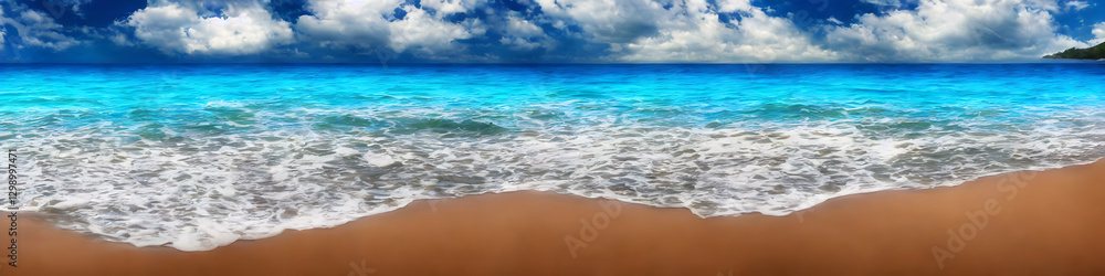 Fototapeta premium Nice panoramic beach scene