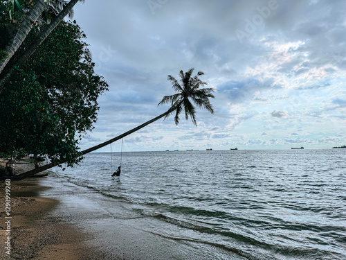 Beautiful beach in Indonesia