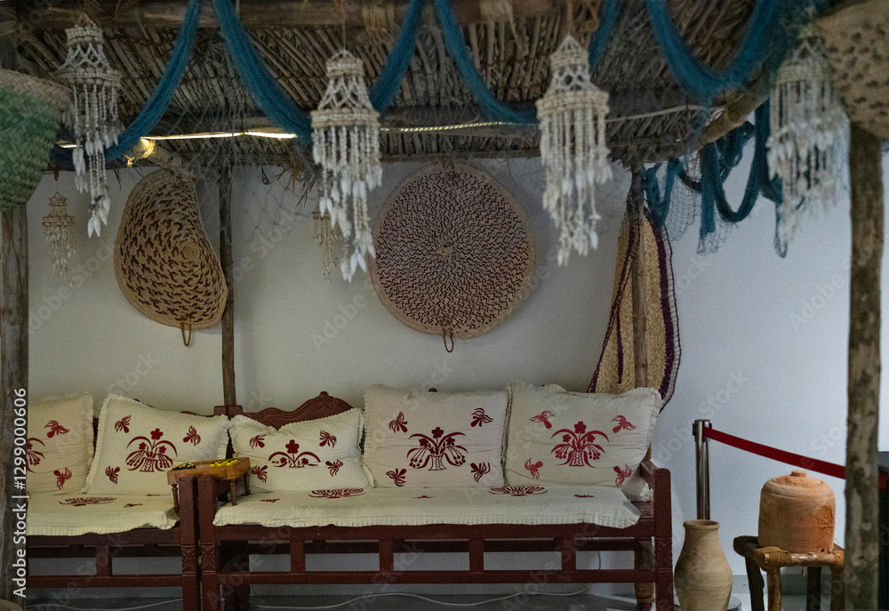 Traditional Arabian home interior, Doha, Qatar