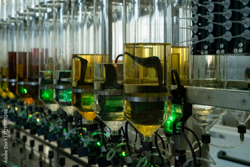 Robotic perfume production line 
