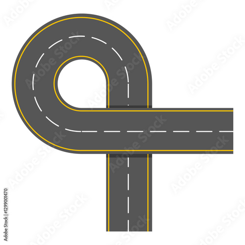 Complete Road Icon Set – Vector Street and Highway Elements for Maps and Illustrations