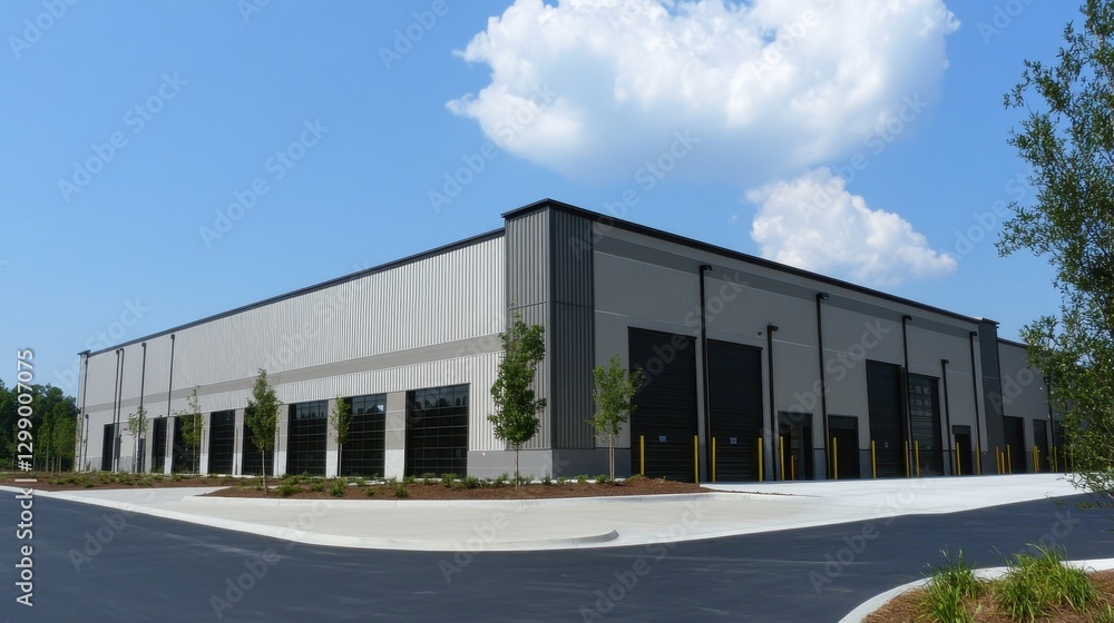 Modern Industrial Warehouse Building Exterior Modern Industrial Warehouse Building Exterior