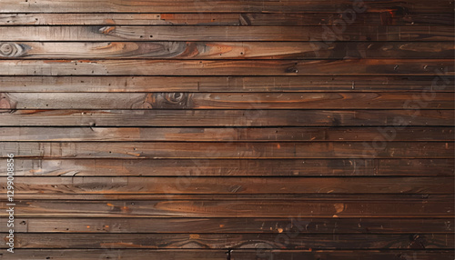 Wooden Plank Background with Natural Grain. Wooden wall. Wood texture. Dark wooden background with planks of wood.