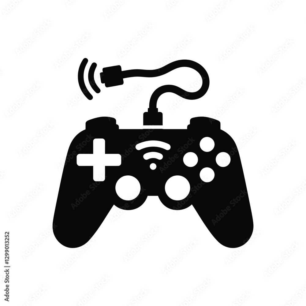 High quality game controller vector icon featuring a modern and minimalistic gaming gamepad icon vector illustration. Perfect for video game logos, esports branding, mobile apps, streaming graphics. High quality game controller vector icon featuring a modern and minimalistic gaming gamepad icon vector illustration. Perfect for video game logos, esports branding, mobile apps, streaming graphics.