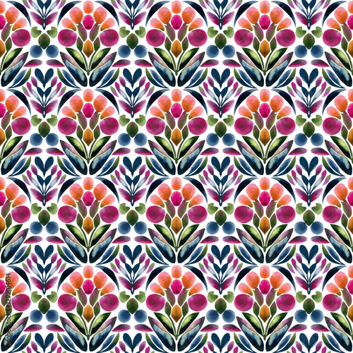 Modern  pattern with multicolor abstract shapes. Colorful abstract background.
