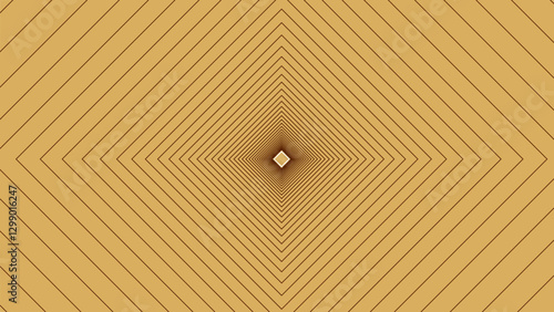 Optical illusion pattern with diagonal lines forming a series of concentric squares that taper towards the center. This pattern creates an interesting and captivating visual effect.