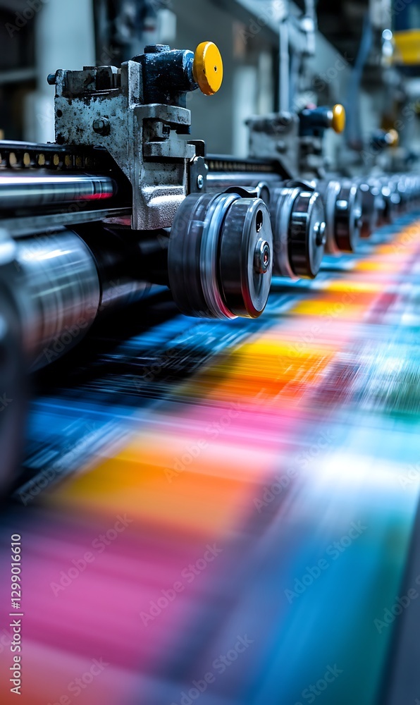 Fototapeta premium a close-up of a printing machine