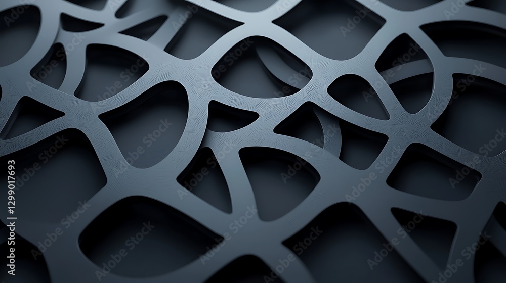 Obraz premium Abstract black texture with intricate cut-out patterns for modern design and artistic backgrounds