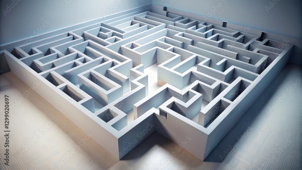 A Complex Labyrinthine Structure An Intricate Network of Intertwined Pathways and Walls Presents a Challenging Puzzle for Navigation A Complex Labyrinthine Structure An Intricate Network of Intertwined Pathways and Walls Presents a Challenging Puzzle for Navigation