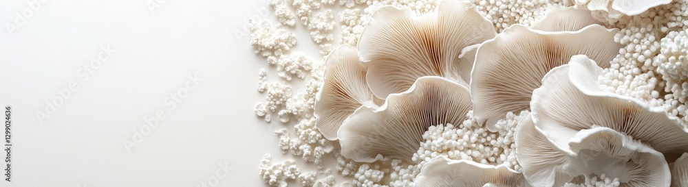 Mushroom SNilch and sliced mushrooms, all shown together in one picture with a white background Mushroom SNilch and sliced mushrooms, all shown together in one picture with a white background