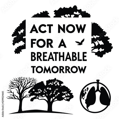 A collection of air pollution awareness vector t-shirt designs featuring powerful messages, environmental quotes, and elegant typography. Perfect for creating eco-friendly apparel, sublimation prints,