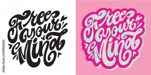 Trendy hand drawn doodle lettering quote. Lettering for t-shirt design, mug print, bag print, clothes fashion. 100% hand drawn vector image.