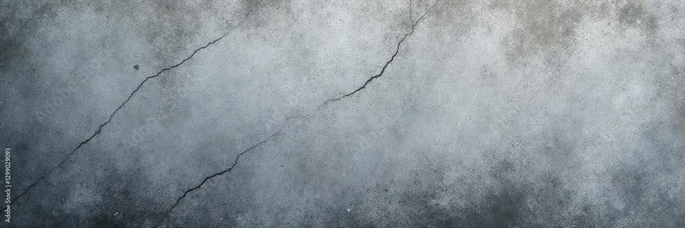 Obraz premium Rough, pitted gray concrete; aged, weathered surface, decay, pattern, construction