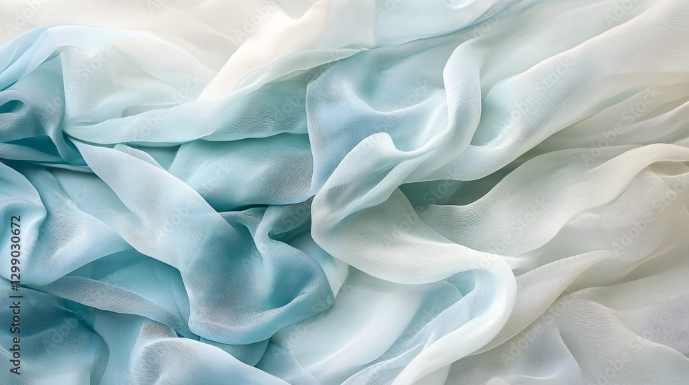 Obraz premium Chiffon Fabric Layers Softly Blur in Romantic Aesthetic