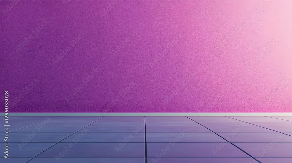 Purple Textured Wall And Gray Concrete Floor With Gradient Lighting And Minimalist Design Purple Textured Wall And Gray Concrete Floor With Gradient Lighting And Minimalist Design