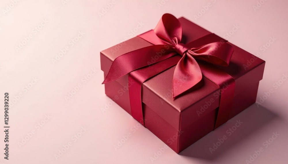 Elegant chocolate box with satin ribbon, isolated , birthday, sweets, gourmet Elegant chocolate box with satin ribbon, isolated , birthday, sweets, gourmet