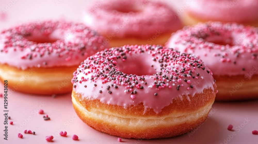 pink donuts isolated,studio background pink donuts isolated,studio background
